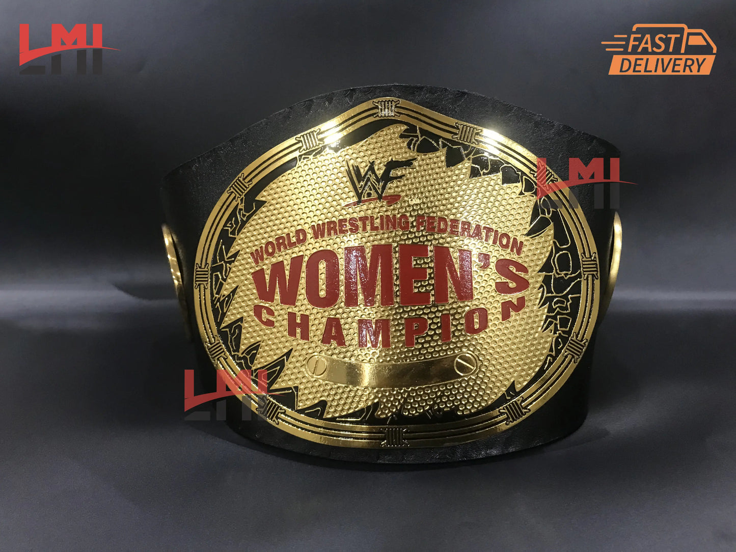 WWF Women's Oval Intercontinental Championship Belt 6MM Brass LMI Championship Belts