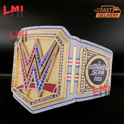 SummerSlam 2025 Universal WWE Championship Belt Wrestling Title LMI Championship Belts