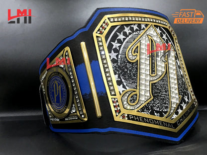 Custom AJ Styles Universal Championship Belt 2mm Brass
