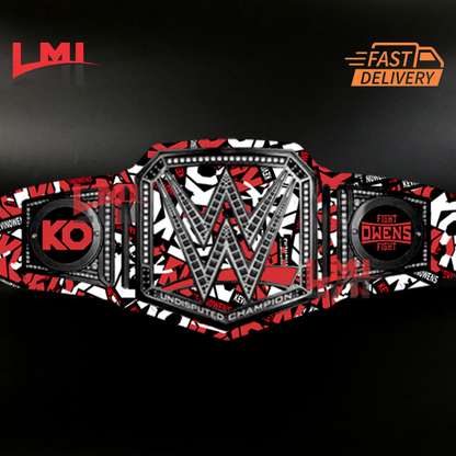 Custom Kevin Owens Universal Replica Championship Belt Wrestling 2mm Brass
