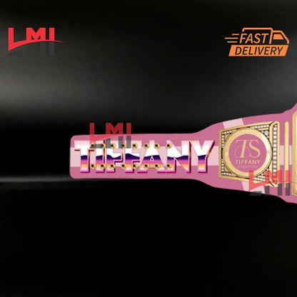 Tiffany Stratton Custom Universal World Heavyweight Championship Belt 2mm Brass - LMI Championship Belts