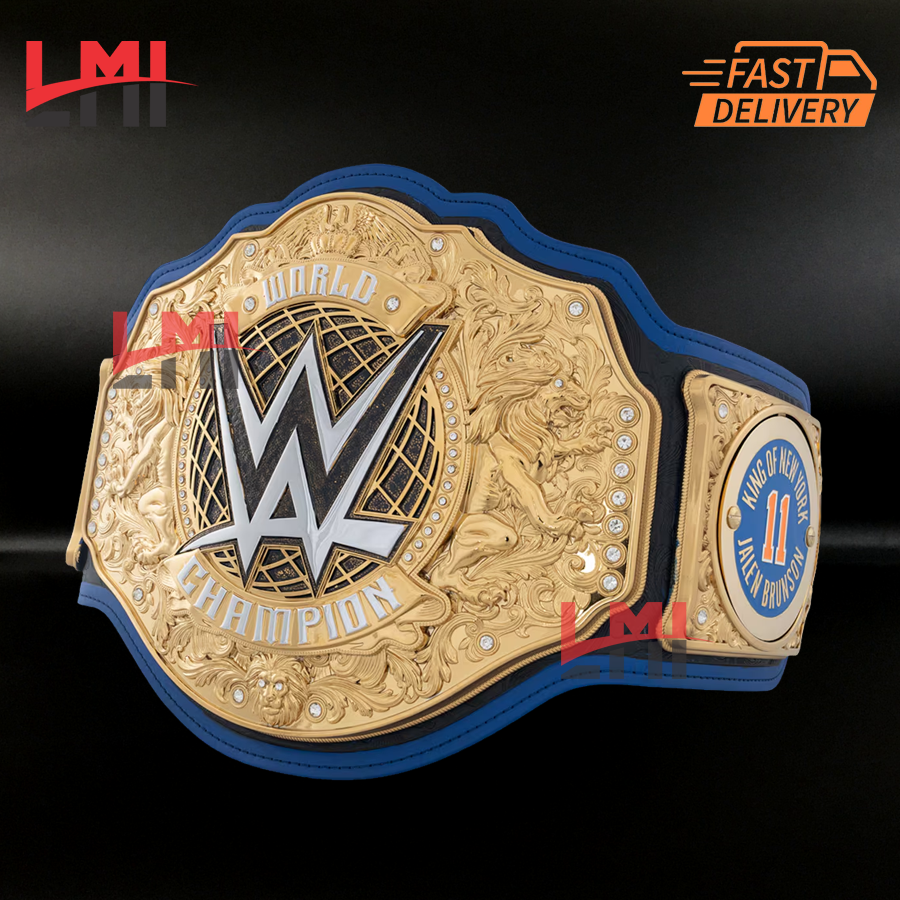 Jalen Brunson King of New York Knicks NBA Championship Title Belt Wrestling 