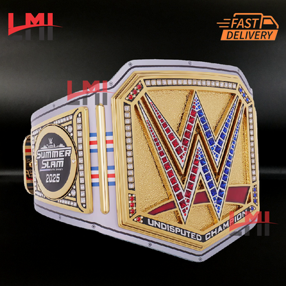 SummerSlam 2025 Universal WWE Championship Belt Wrestling Title LMI Championship Belts