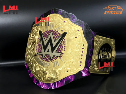 Rhea Ripley Custom Women's World Heavyweight Championship Belt 2mm Brass 