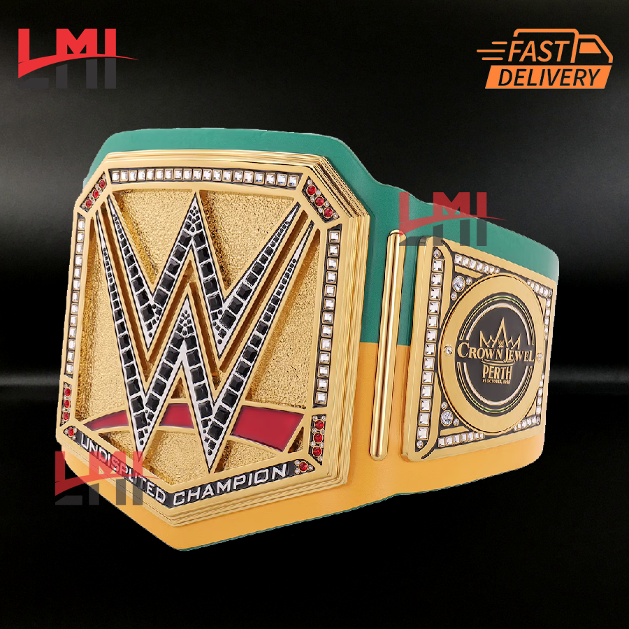 Crown Jewel 2025 Perth Championship Belt WWE Replica Title 2mm/6mm Diecast