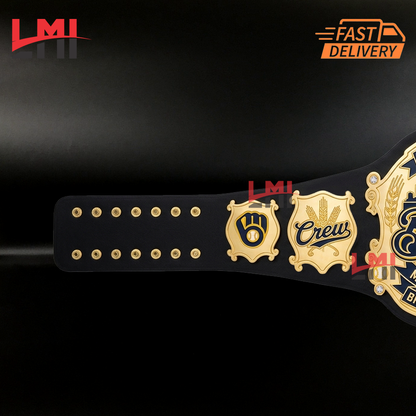 Custom Milwaukee Brewers 2026 MLB Championship Belt Adult Size LMI Championship Belts