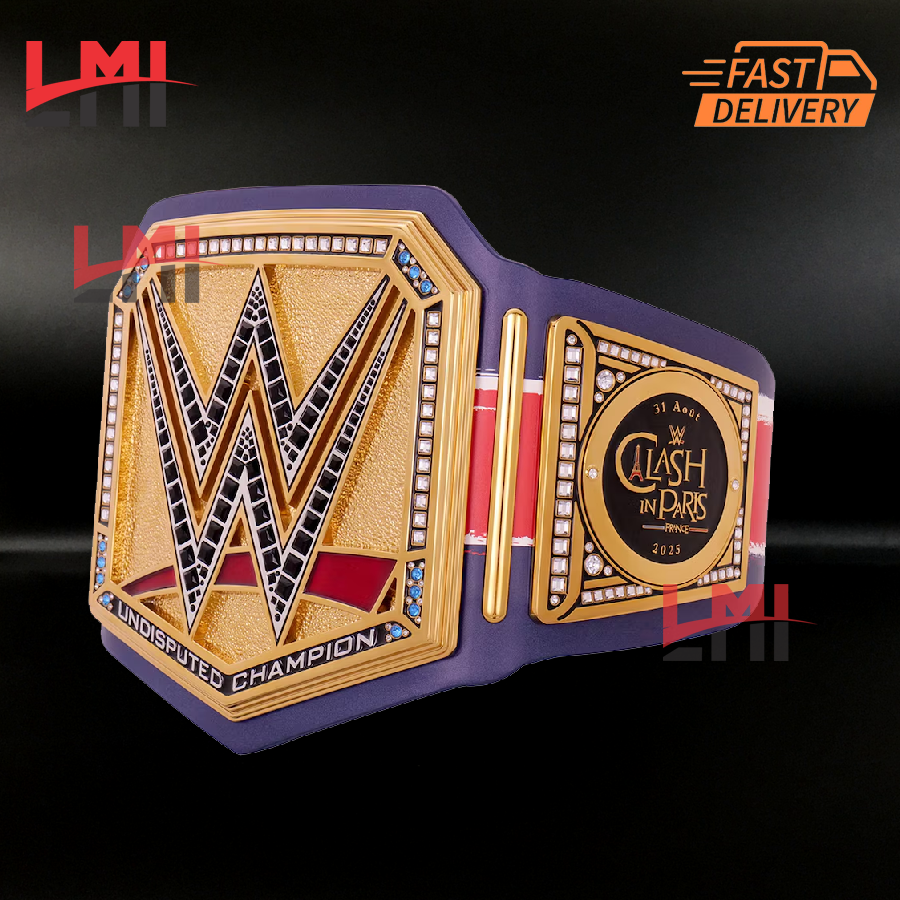 Clash In Paris 2025 Universal WWE Championship Belt Wrestling Title 10MM Diecast 