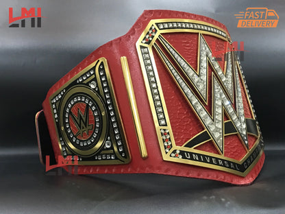 WWE Red Universal World Heavyweight Replica Championship Belt 