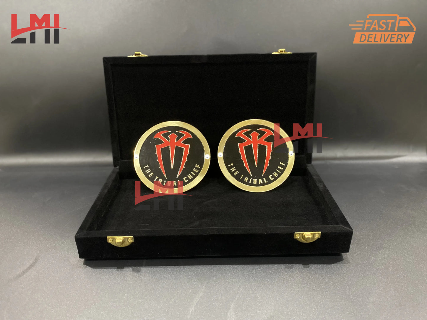 WWE Roman Reigns Tribal Chief Signature Black Side Plates 4mm