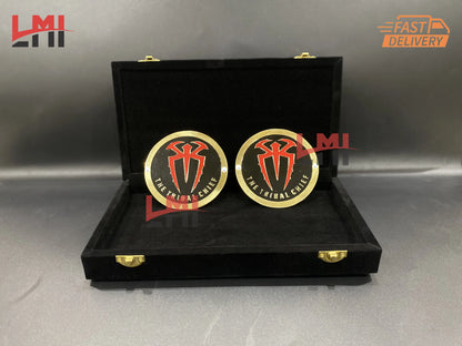 WWE Roman Reigns Tribal Chief Signature Black Side Plates 4mm