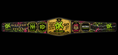 Custom pack of 2 The new age outlaws and nwo Championship Belt Wrestling LMI Championship Belts