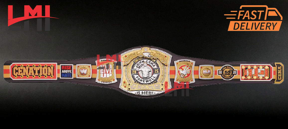 John Cena Farewell Tour 2025 San Diego Championship Belt Wrestling 2mm Brass - LMI Championship Belts