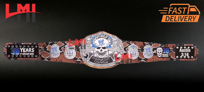 Stone Cold Steve Austin Smoking Skull Limited Edition 30 Years Signature Championship Belt