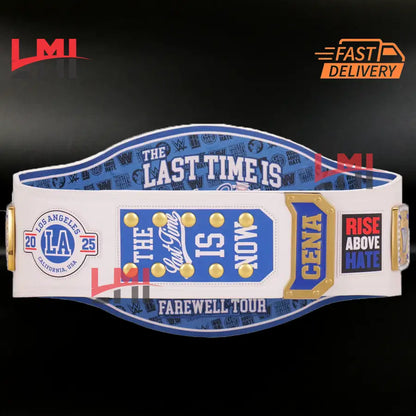 John Cena Farewell Tour 2025 Los Angeles Spinner Championship Belt Replica Wrestling 2mm Brass
