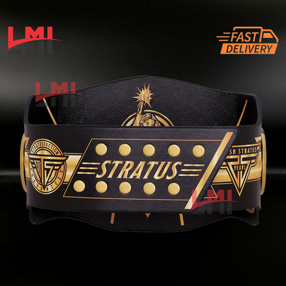Custom Trish Stratus Signature Series Women's Championship Belt Wrestling 2mm Brass LMI Championship Belts