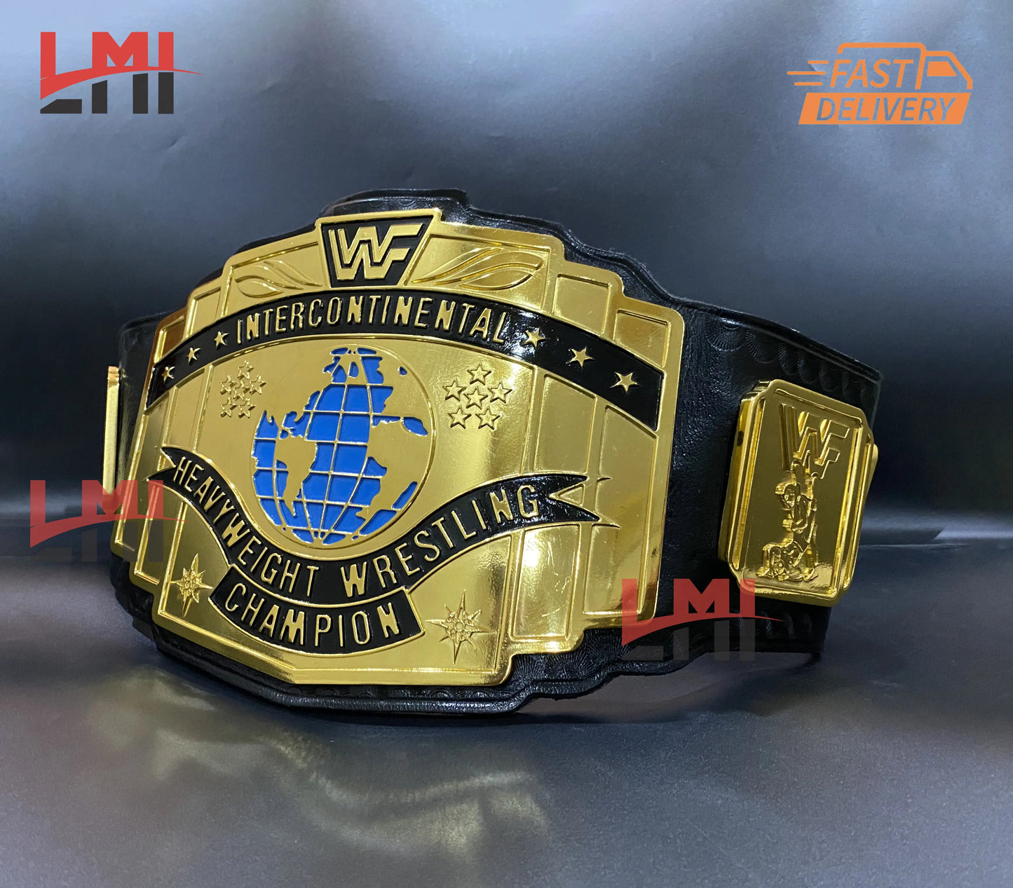 CNC Intercontinental Championship Belt Wrestling Title Belt 6MM - LMI Championship Belts