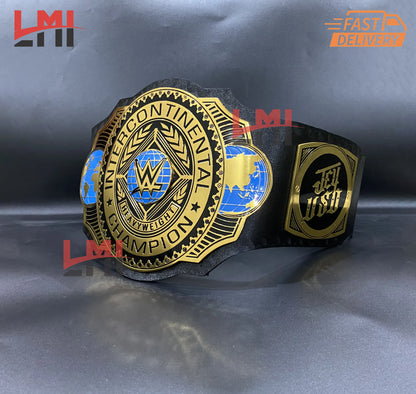Jey Uso Yeet Intercontinental Championship Belt Wrestling Belt 4mm Brass