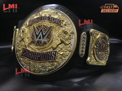 WWE New World Tag Team Heavyweight Replica Wrestling Championship Belt 6mm Diecast