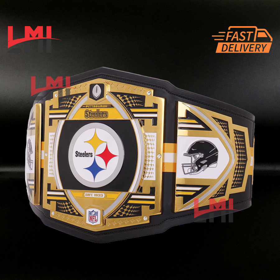 Pittsburgh Steelers WWE Legacy NFL Title Belts Championship Belt 2mm Brass