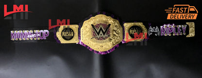 Rhea Ripley Custom Women's World Heavyweight Championship Belt 2mm Brass 