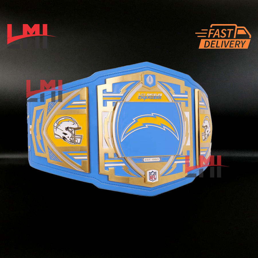 Los Angeles Chargers WWE Legacy NFL Title Belts Championship Belt 2mm Brass