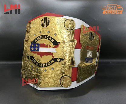 AEW MJF American Championship Belt Wrestling Title Belt 2mm Brass