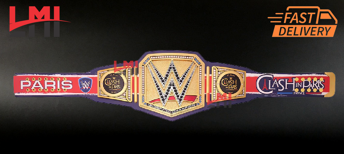 Clash In Paris 2025 Universal WWE Championship Belt Wrestling Title 10MM Diecast 