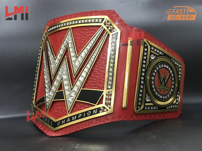 WWE Red Universal World Heavyweight Replica Championship Belt 
