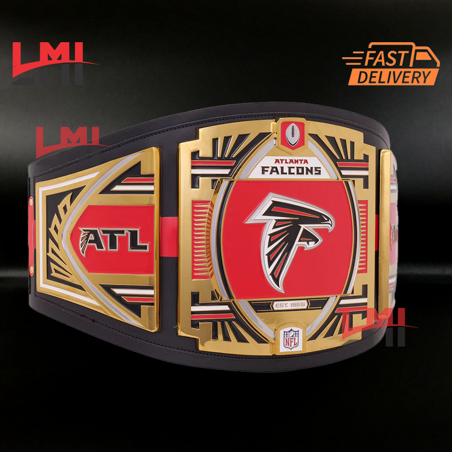 Atlanta Falcons WWE Legacy NFL Title Belts Championship Belt 2mm Brass