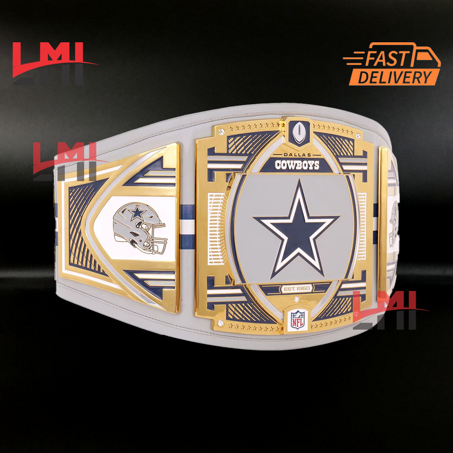 Dallas Cowboys WWE Legacy NFL Title Belts Championship Belt 2mm Brass 