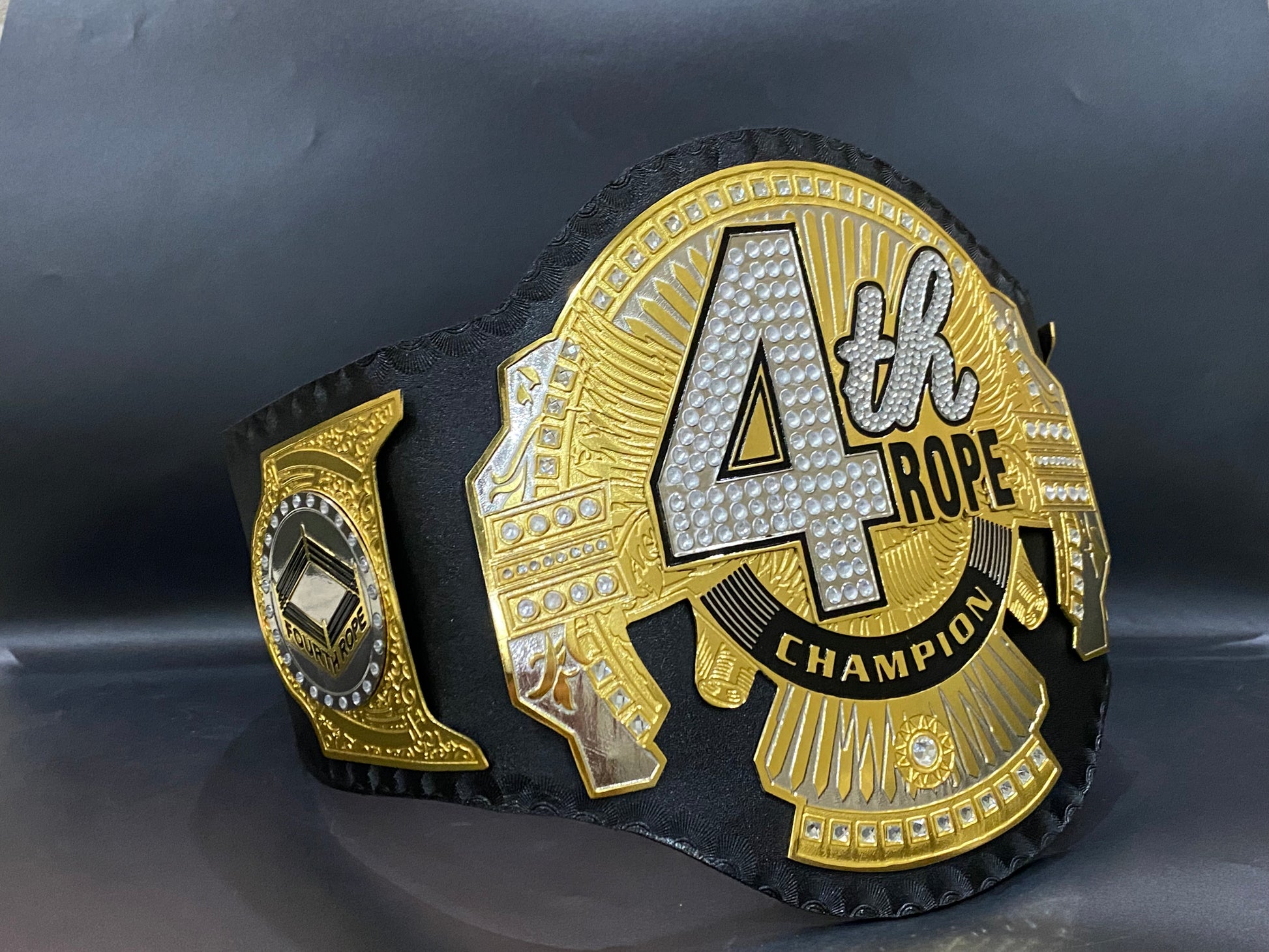 4th rope world heavyweight championship belt 2mm Brass 