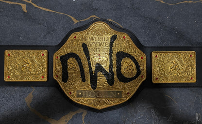 Custom pack of 2 The new age outlaws and nwo Championship Belt Wrestling LMI Championship Belts