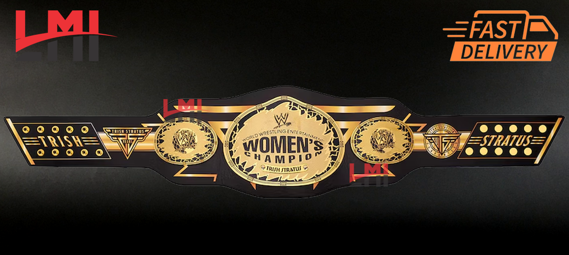 Custom Trish Stratus Signature Series Women's Championship Belt Wrestling 2mm Brass LMI Championship Belts