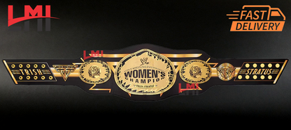 Custom Trish Stratus Signature Series Women's Championship Belt Wrestling 2mm Brass LMI Championship Belts