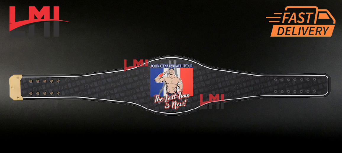 John Cena Farewell Tour 2025 Paris Spinner Championship Replica Title Belt Brass