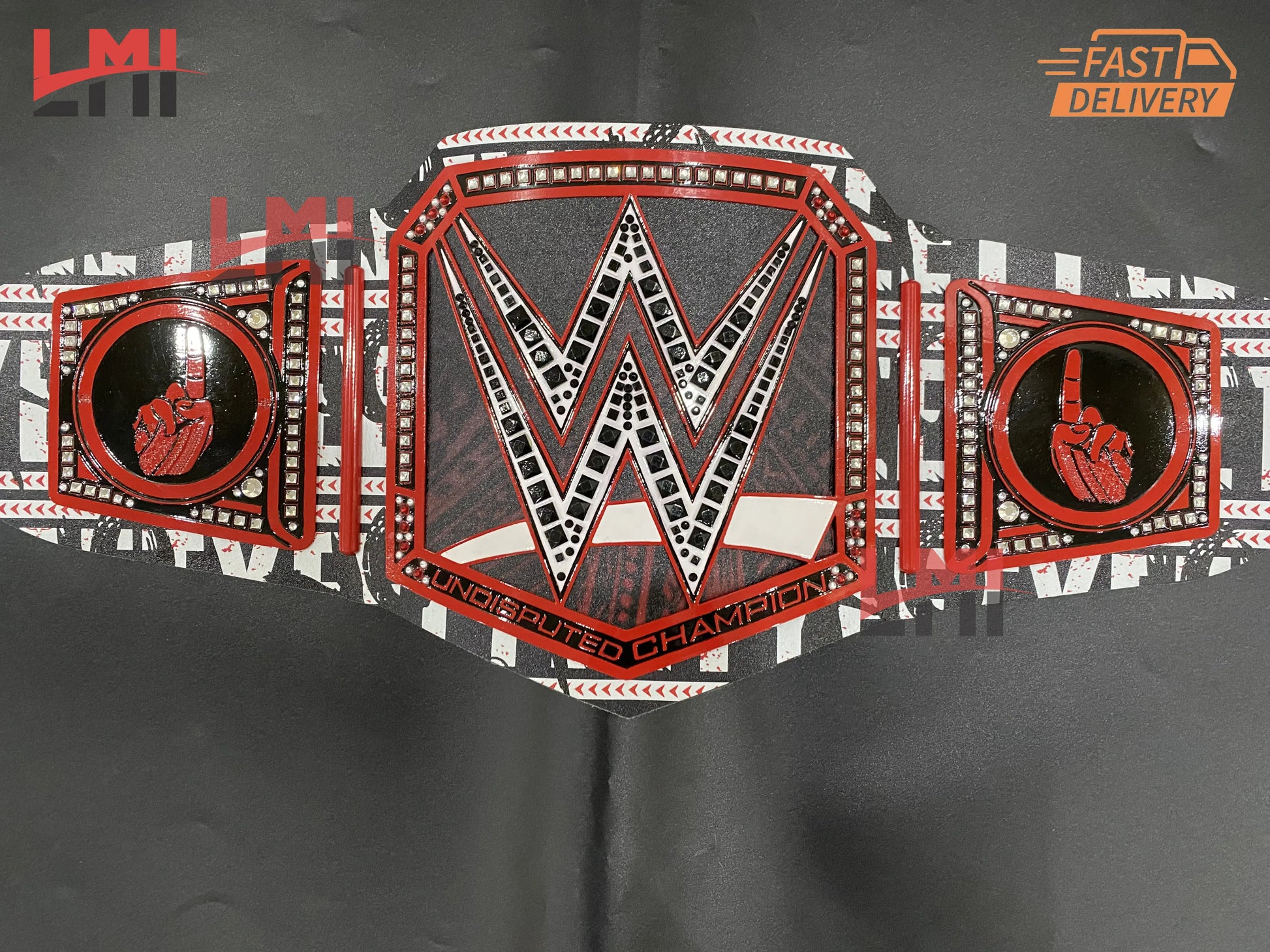 Custom No Yeet Championship Wrestling Belt 2mm Brass LMI Championship Belts