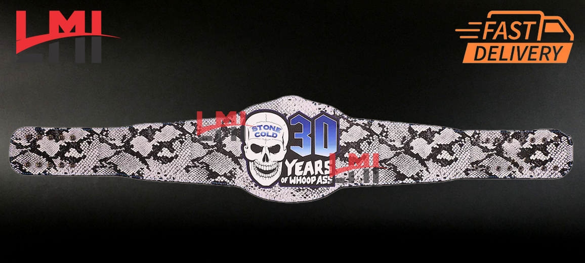 Stone Cold Steve Austin Smoking Skull Limited Edition 30 Years Signature Championship Belt