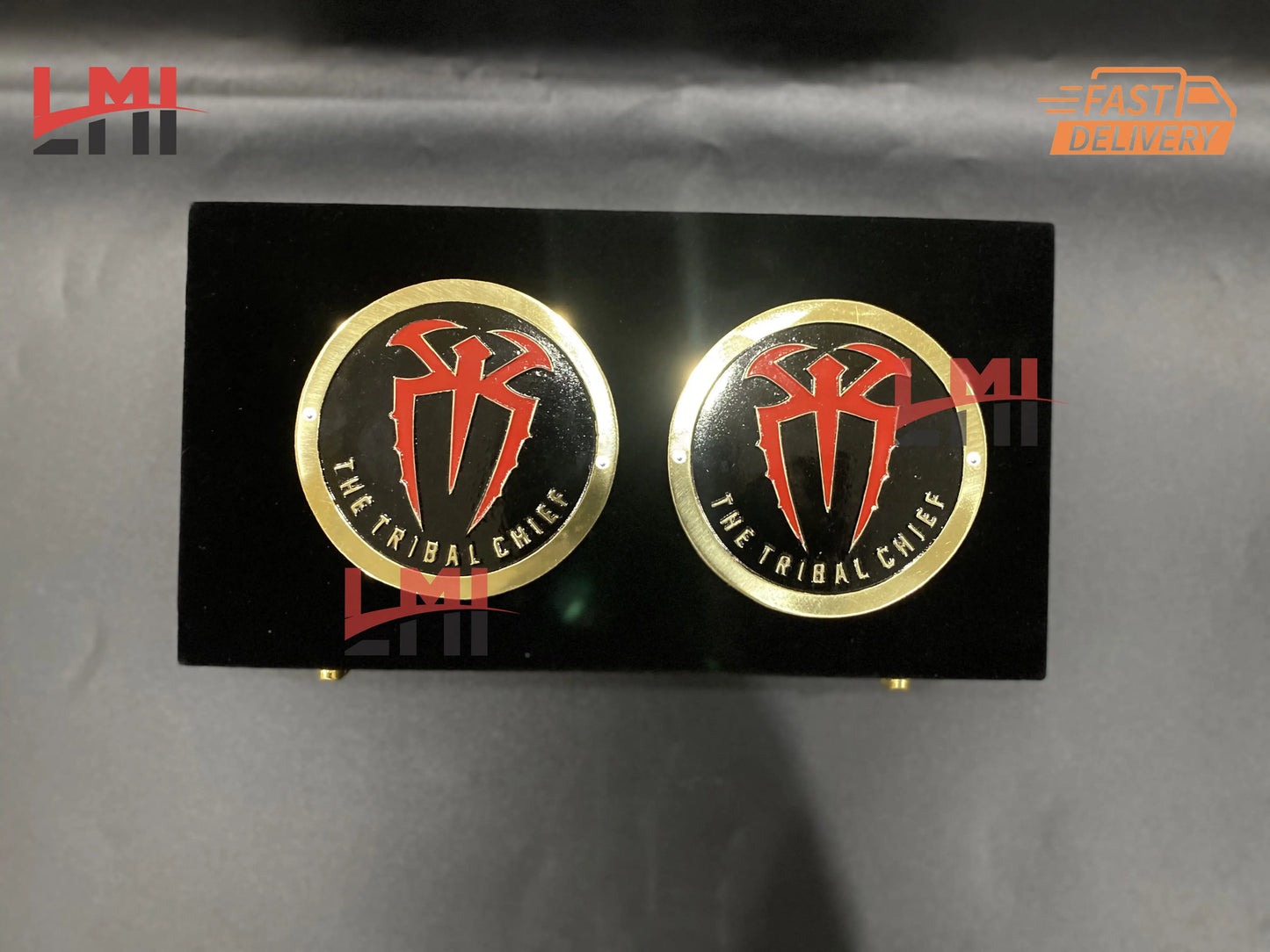 WWE Roman Reigns Tribal Chief Signature Black Side Plates 4mm