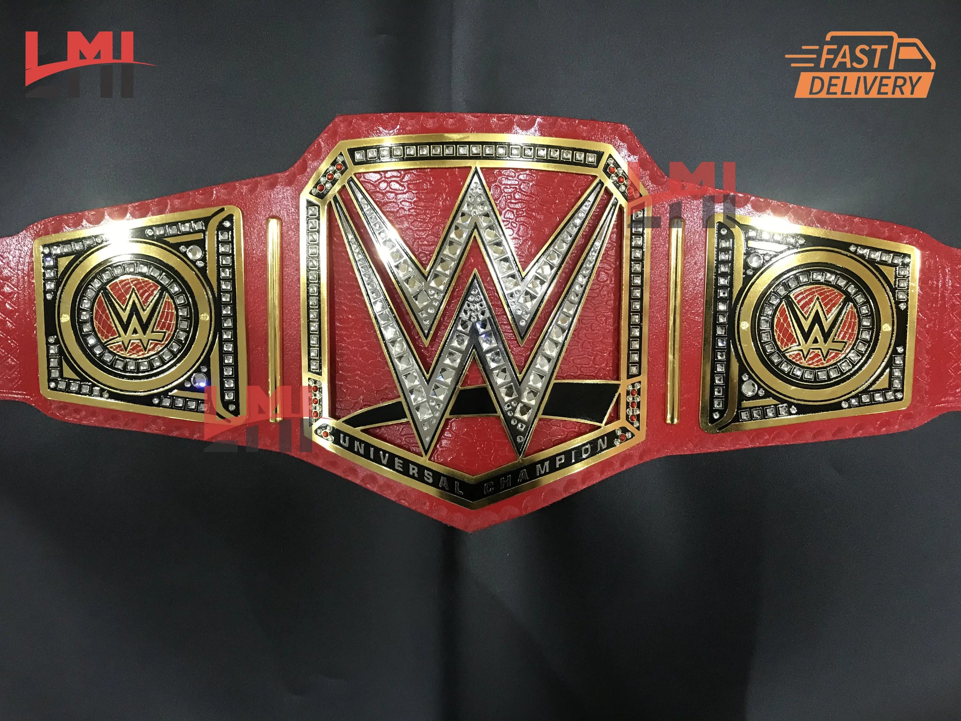 WWE Red Universal World Heavyweight Replica Championship Belt 