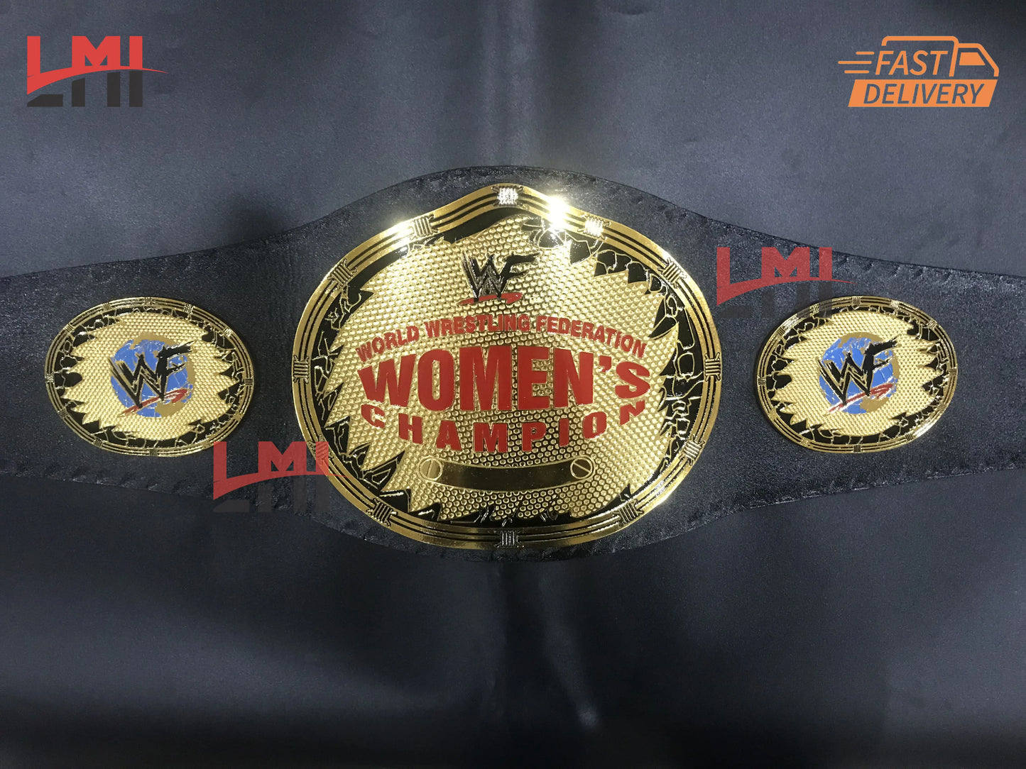 WWF Women's Oval Intercontinental Championship Belt 6MM Brass LMI Championship Belts