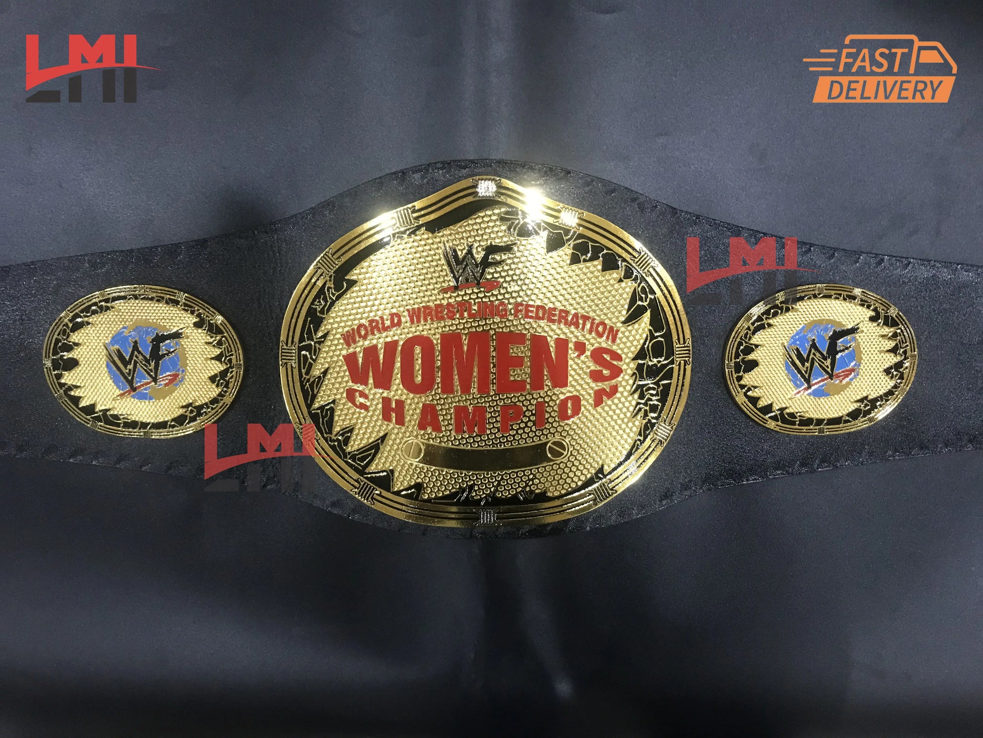 WWF Women's Oval Intercontinental Championship Belt 6MM Brass LMI Championship Belts