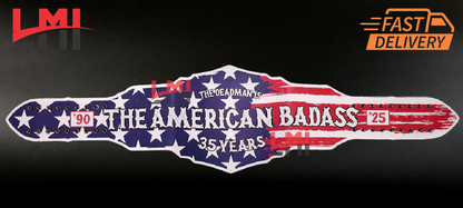 The Undertaker 35 Years American Badass Signature Series Championship Belt Wrestling Title Belt - LMI Championship Belts