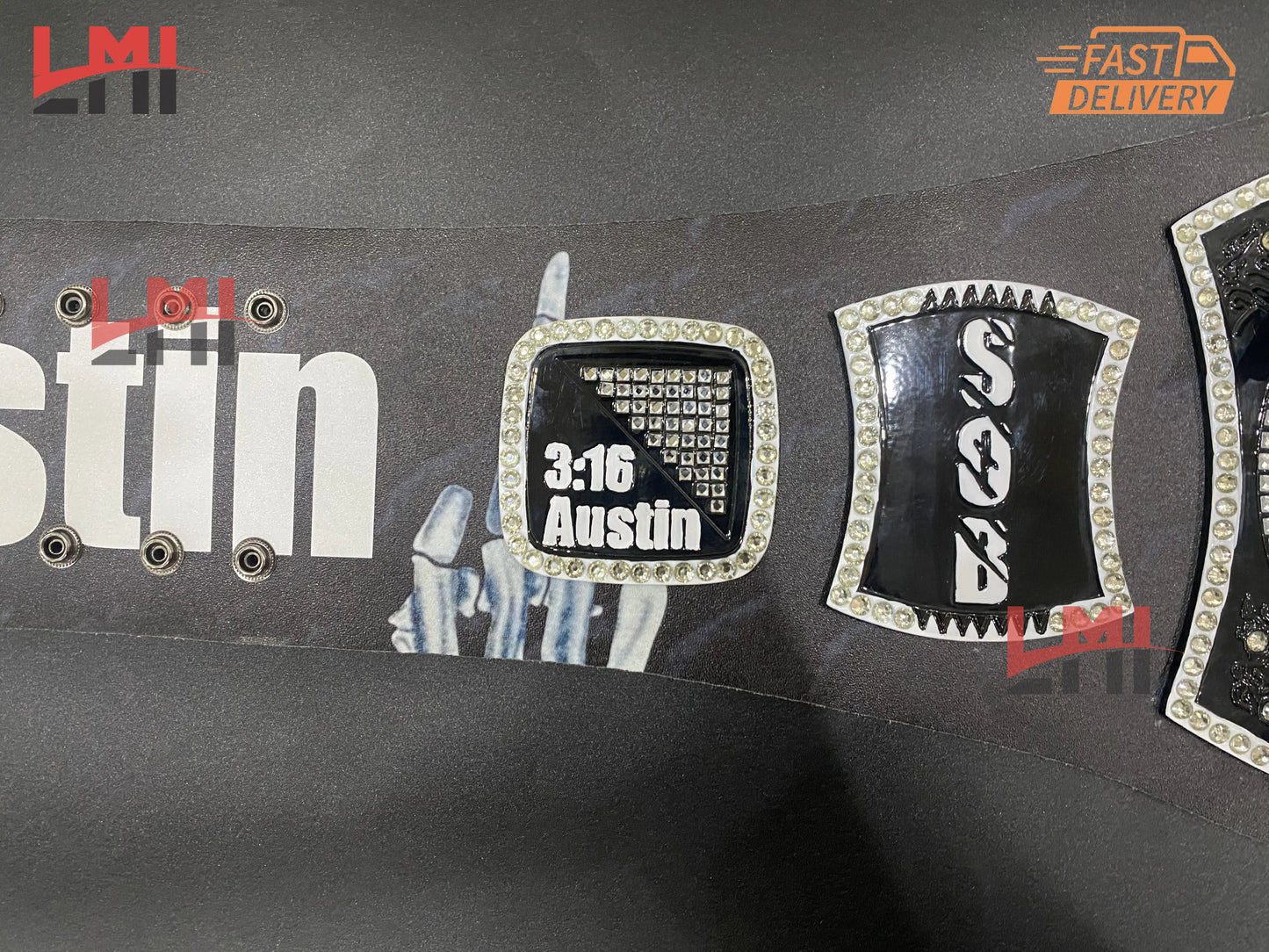 Custom Smoking Skull Limited Edition Replica Championship Belt Wrestling 2mm Brass