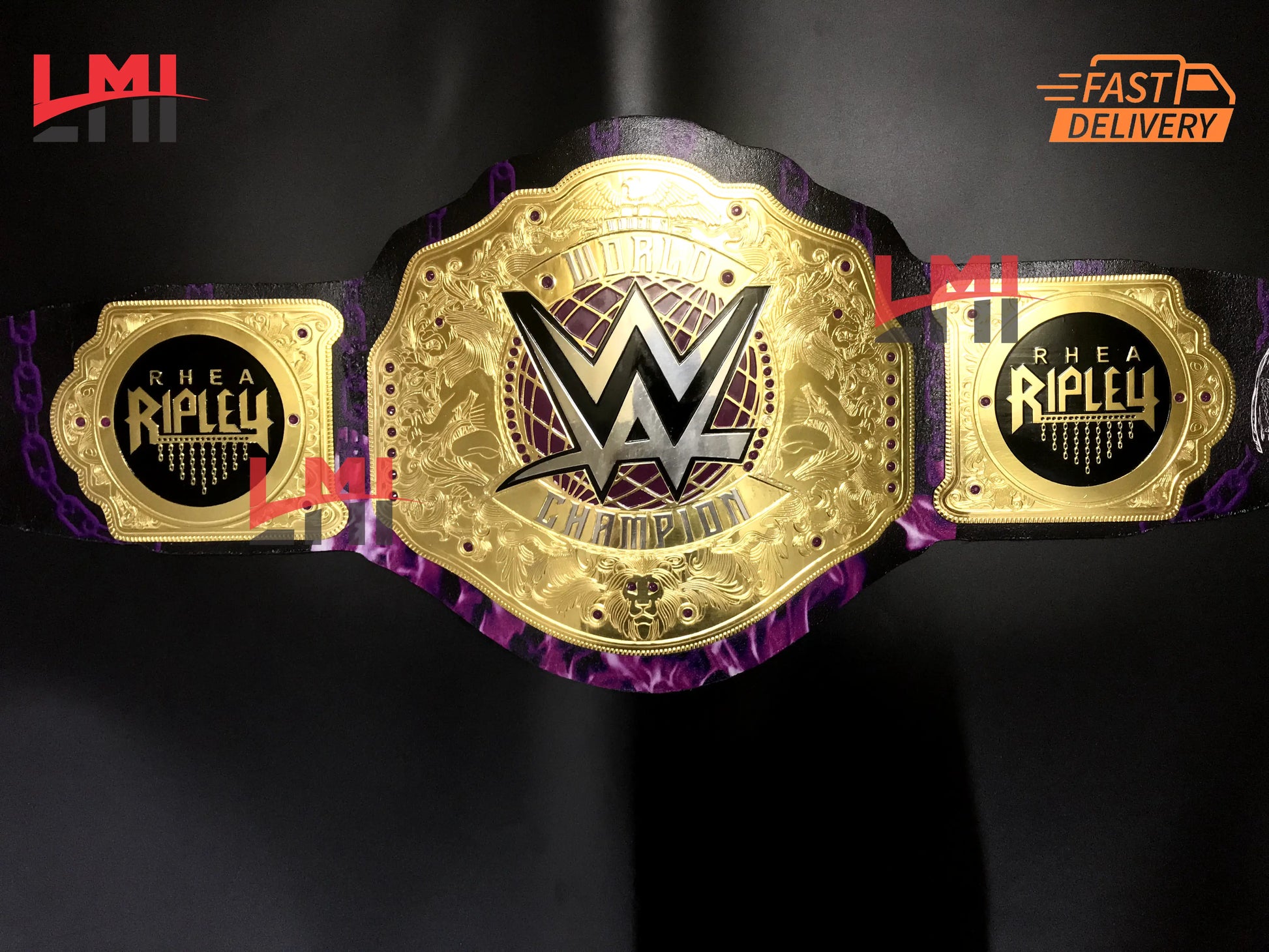 Rhea Ripley Custom Women's World Heavyweight Championship Belt 2mm Brass 
