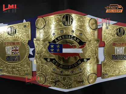 AEW MJF American Championship Belt Wrestling Title Belt 2mm Brass
