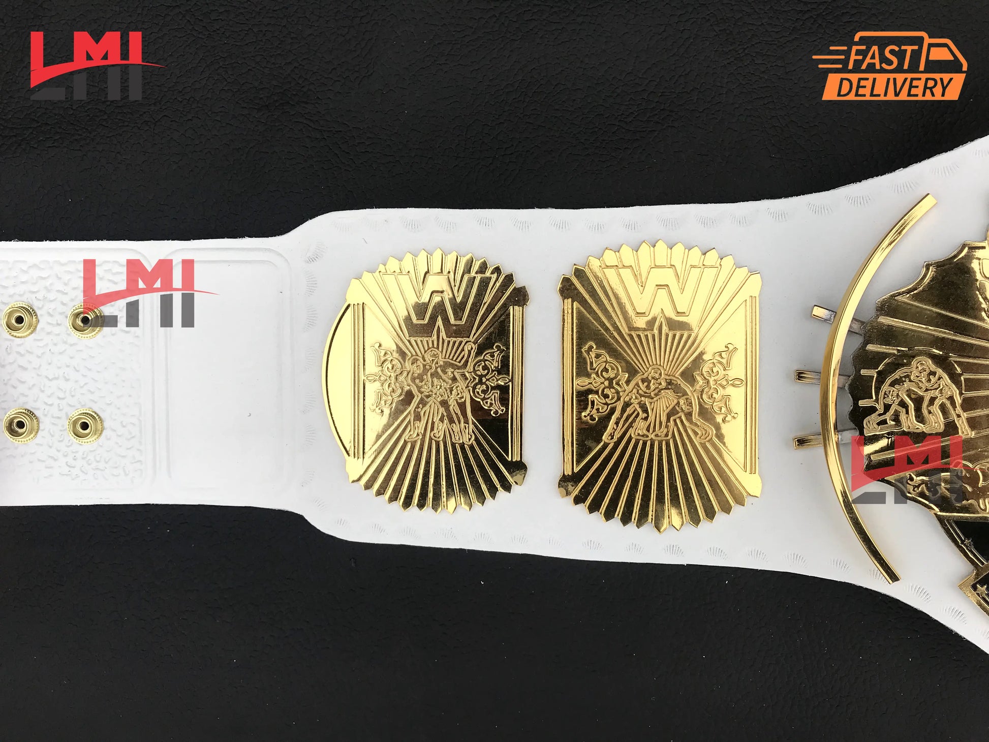 WWE White Winged Eagle Replica Championship Belt Wrestling Replica Belt 2mm LMI Championship Belts
