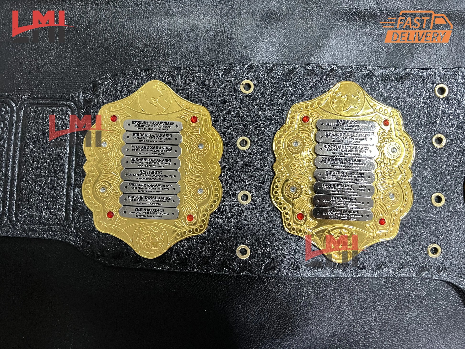 IWGP Version 4 World Heavyweight Championship Belt Wrestling 2mm Brass 