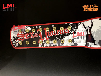 Custom Edge Rated R Big Gold World Heavyweight Championship Belt Wrestling Replica Belt