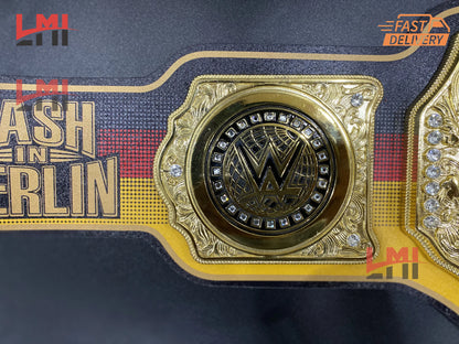 Bash in Berlin World Heavyweight Championship Belt Replica Title Wrestling Belt 6mm