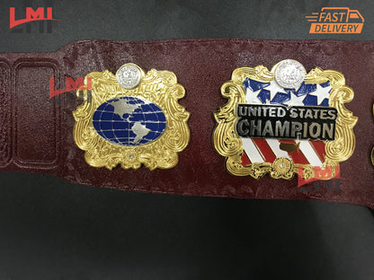 IWGP Version US World Heavyweight Championship Belt Wrestling 2mm Brass